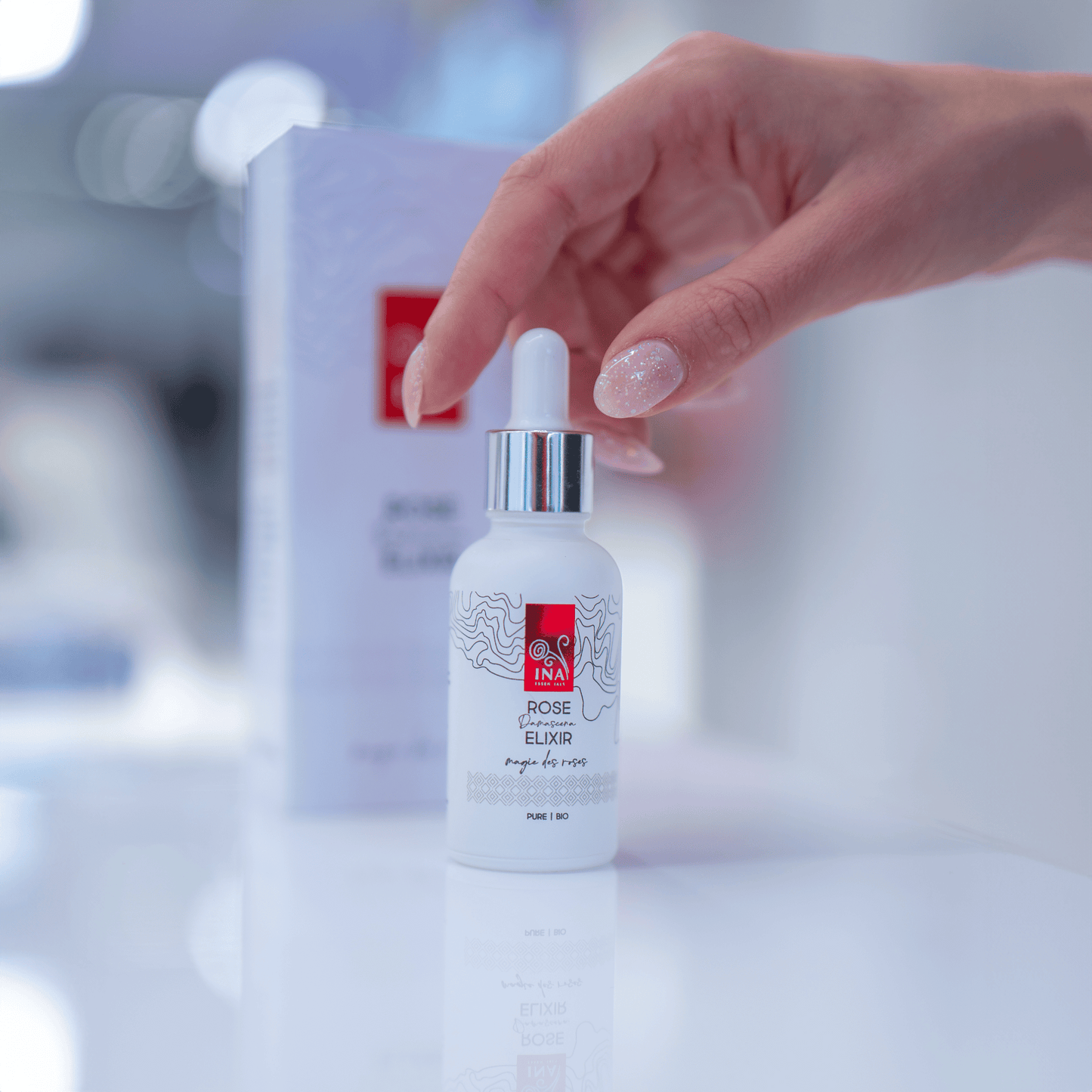 Serum Intensiv Anti-Age për Fytyrë me Vaj Organik Trëndafili – Rose Elixir
