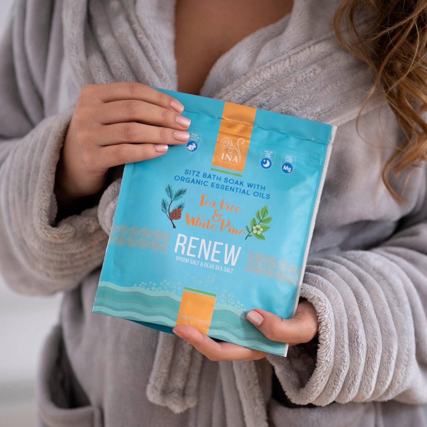 Renew - Kripë banje me Pemë Çaji dhe Pishë të bardhë për këmbë të lodhura dhe kërpudhat e thonjve