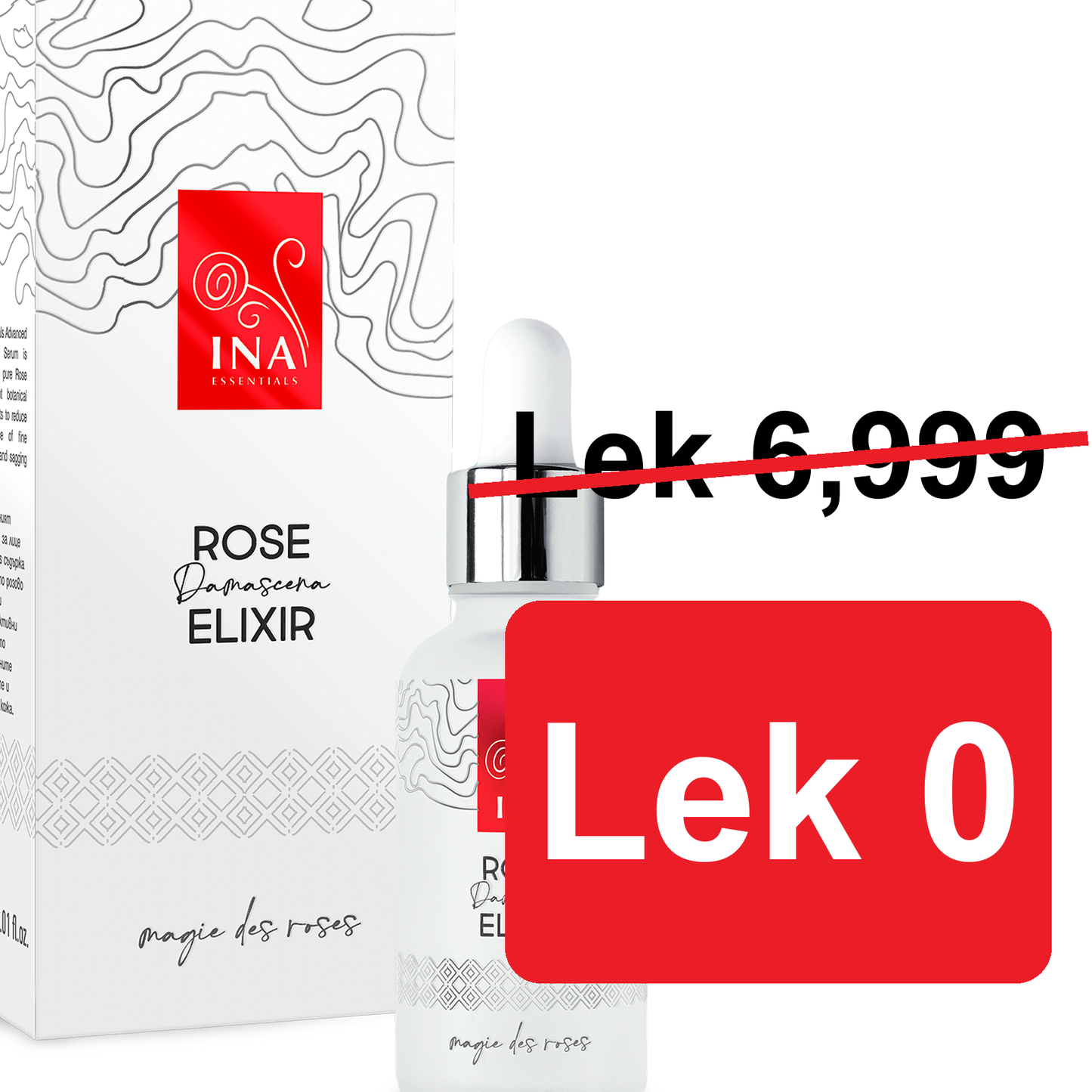 + Dhuratë Serum Intensiv Anti-Age për Fytyrë me Vaj Trëndafili