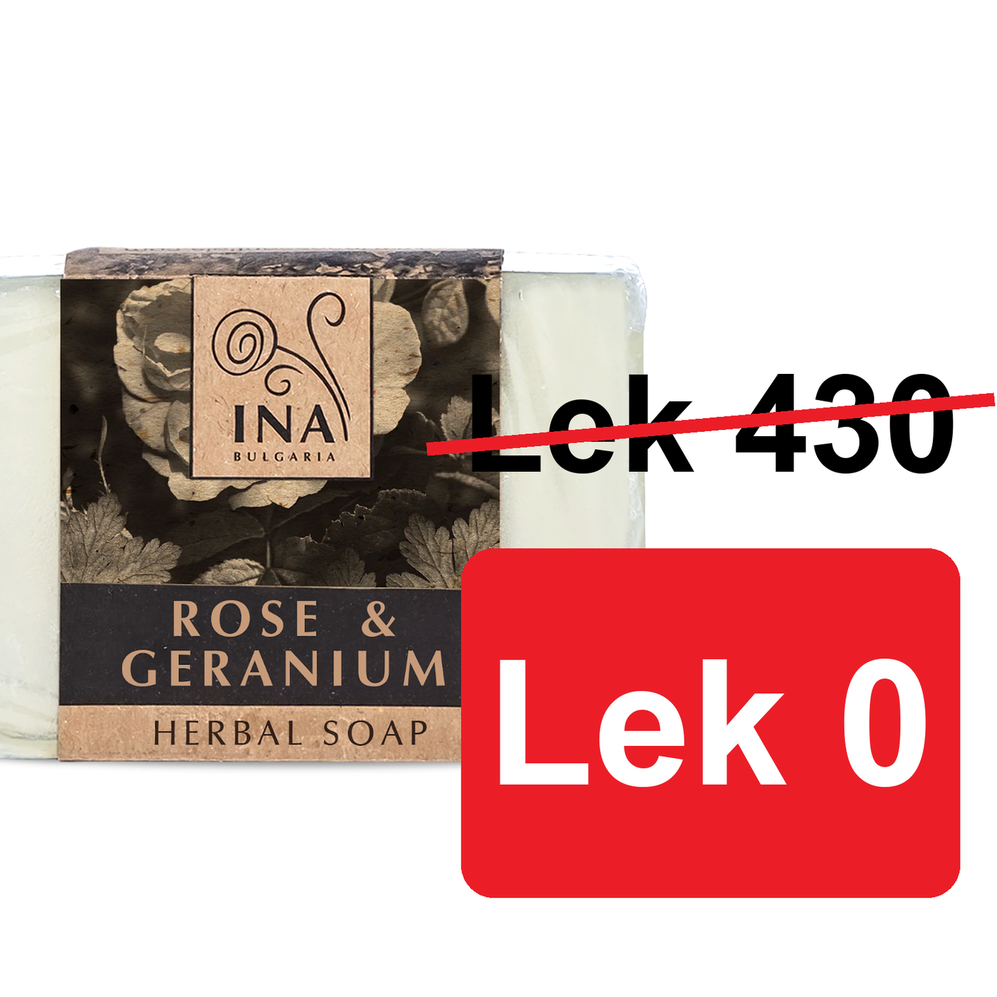 + Dhuratë Sapun Bimor Natyral me vaj Trëndafili Damascena dhe Barbaroze