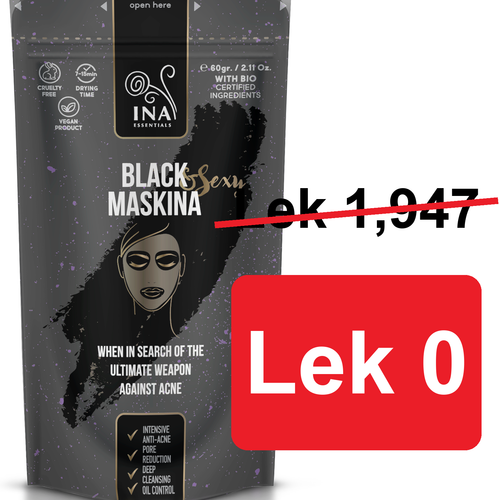 + Dhuratë Maskë Fytyre - Maskina e Zezë për Akne