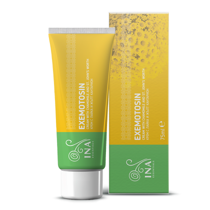 Krem për Psoriazë, ekzemë dhe lëkurë të irrituar - me lule të Shën Gjonit, Kamomil dhe Propolis