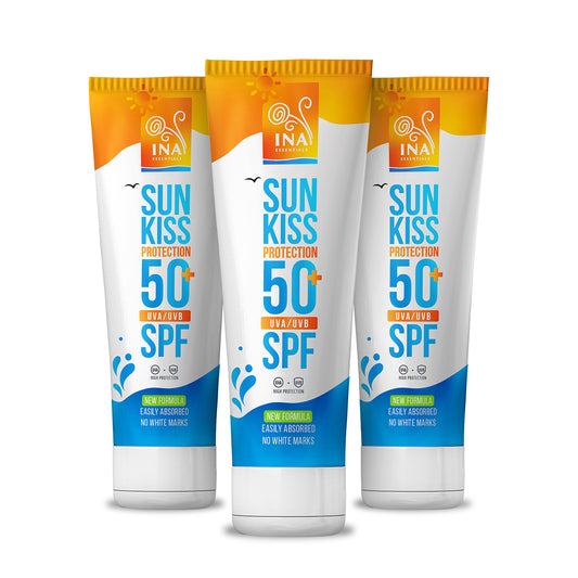 Paketë familjare për Mbrojtje nga Dielli - 2+1 Krem Dielli Natyral për Fytyrë dhe Trup SPF 50+ me Bredh të Bardhë Organik