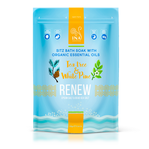 Renew - Kripë banje me Pemë Çaji dhe Pishë të bardhë për këmbë të lodhura dhe kërpudhat e thonjve